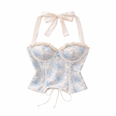 Blue Porcelain Corset