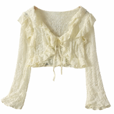 Daisy Ruffle Cardigan
