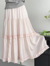 Sweet Polka Dot A-Line Midi Skirt