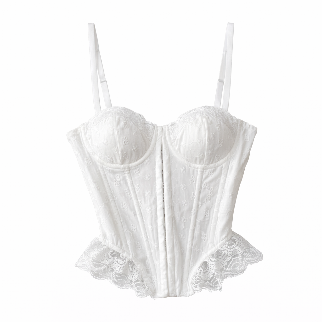 Porcelain Petal Corset
