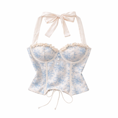 Blue Porcelain Corset