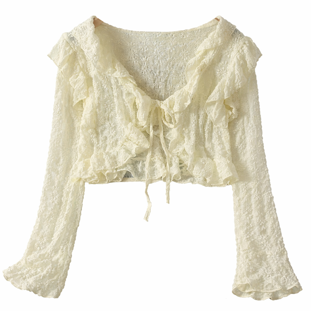 Daisy Ruffle Cardigan
