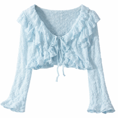 Daisy Ruffle Cardigan
