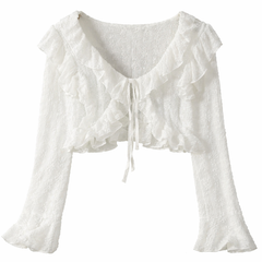 Daisy Ruffle Cardigan