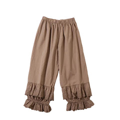 Mori Girl Lace Wide Leg Trousers