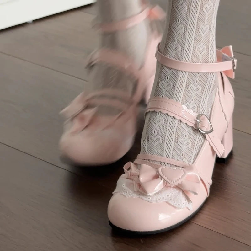 Sweetheart Lace Mary Janes