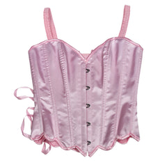 Pink Satin Rose Corset