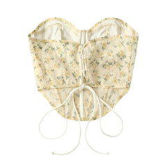 Lemon Petal Corset Top