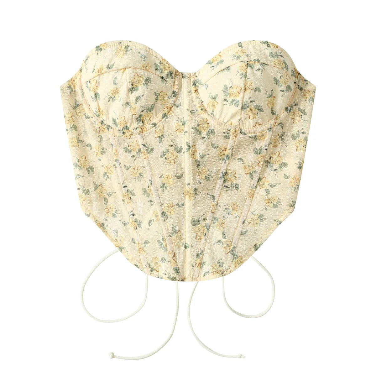 Lemon Petal Corset Top
