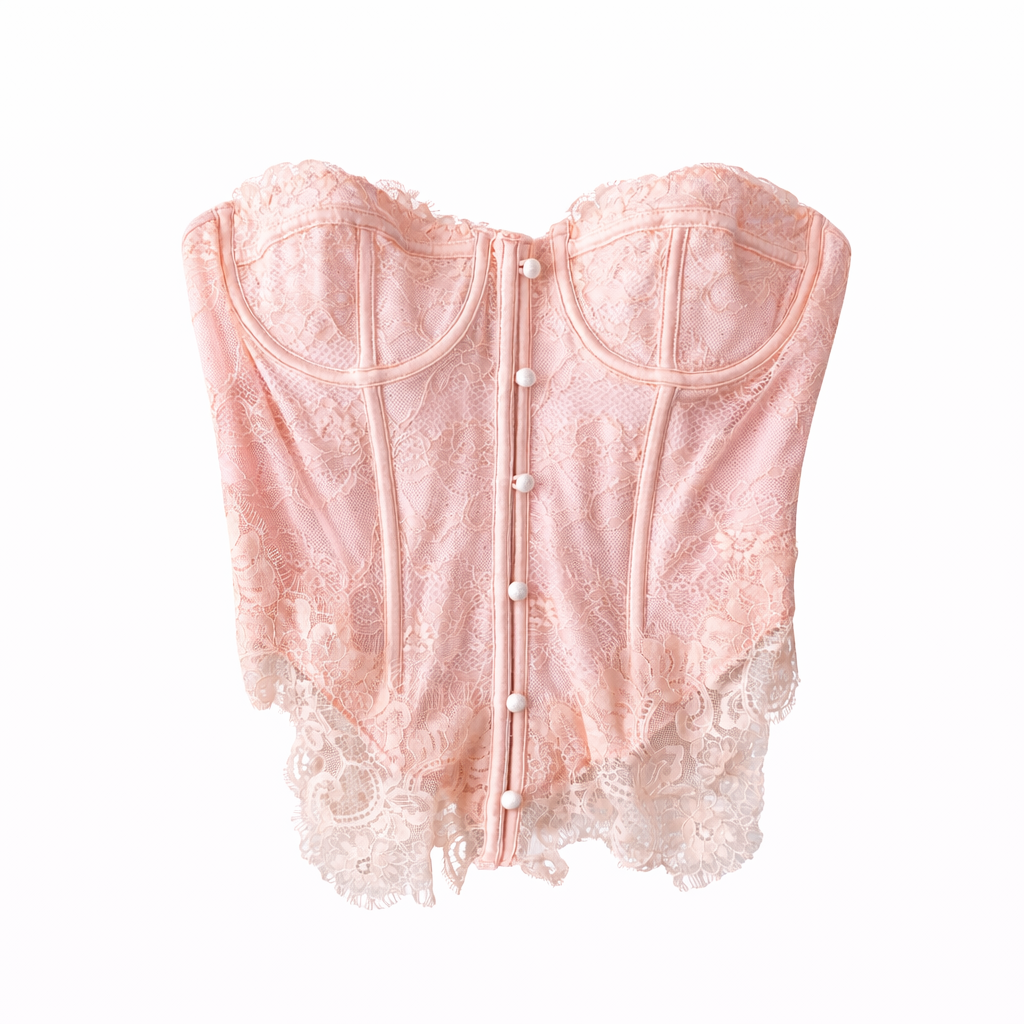 Blush Lace Corset